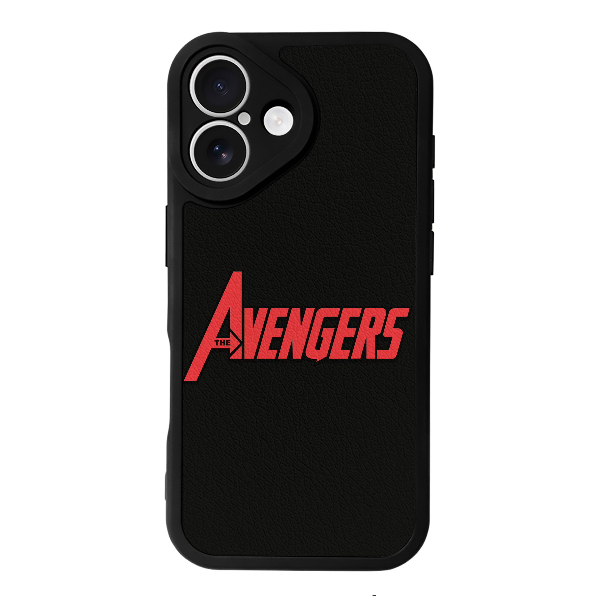 （画像用） アベンジャーズ The Avengers 【iPhone 16シリーズ対応】シリコンスマホケース（レザー調） 材質：シリコン